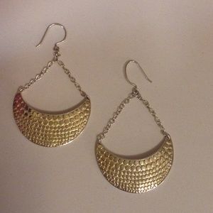 Sterling Silver & Gold Tribal Earings